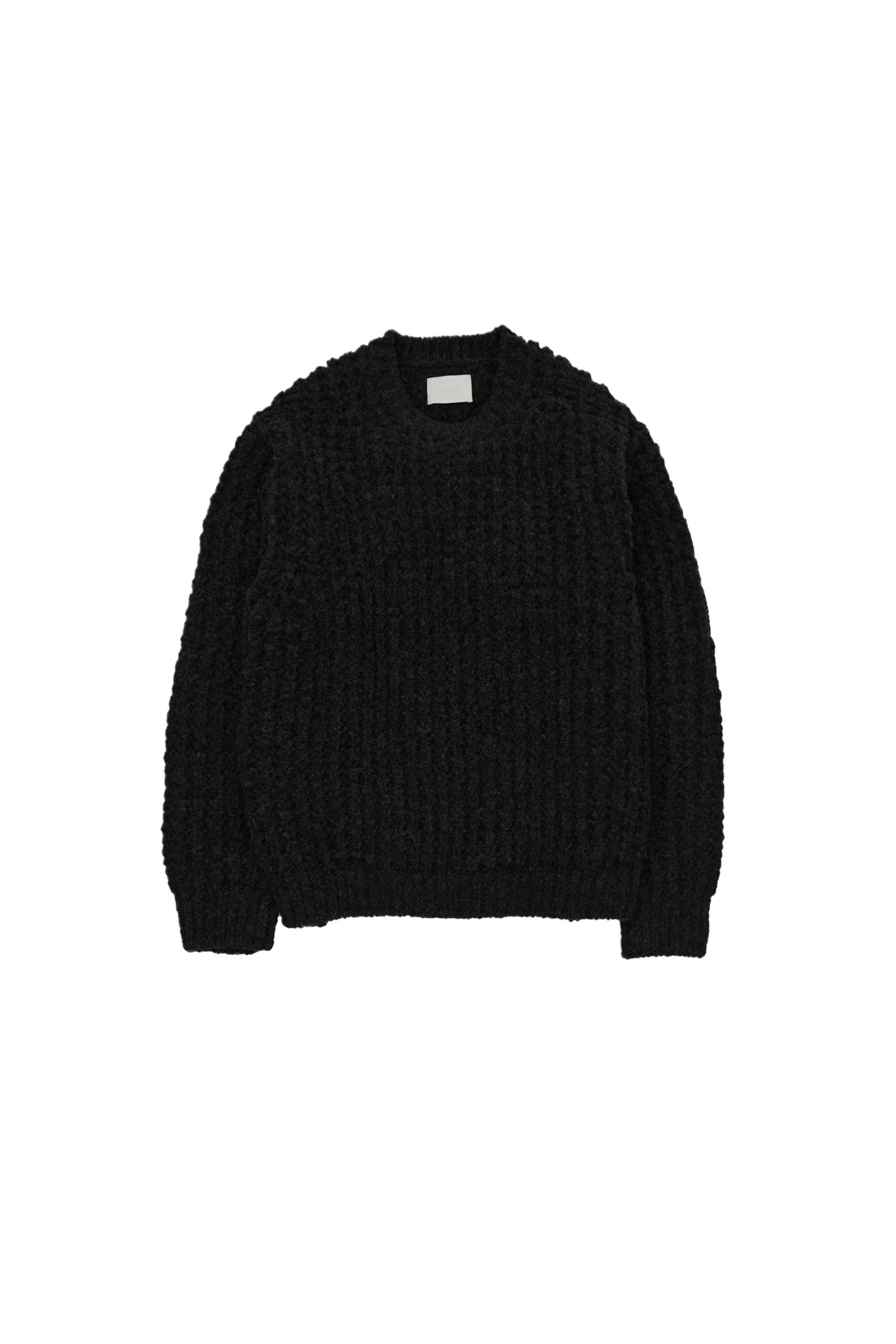 YOKE / Baby Alpaca Big Waffle Sweater