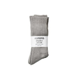 ROTOTO / ORGANIC DAILY 3 PACK CREW SOCKS