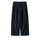 nonnotte / Elastic In-Tuck Wide Tapered Trousers