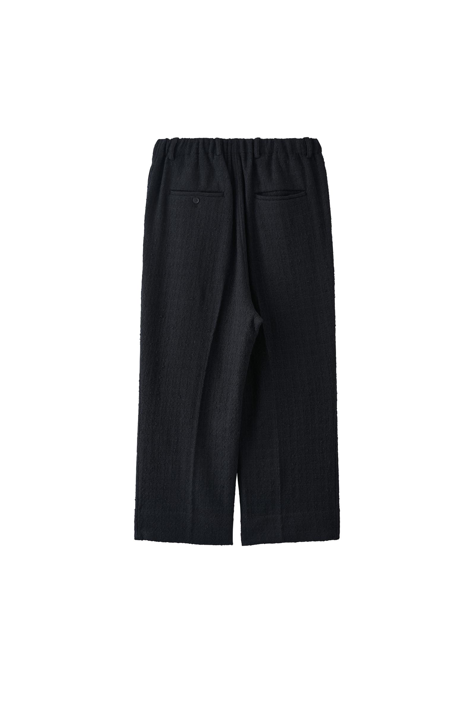 nonnotte / Elastic In-Tuck Wide Tapered Trousers