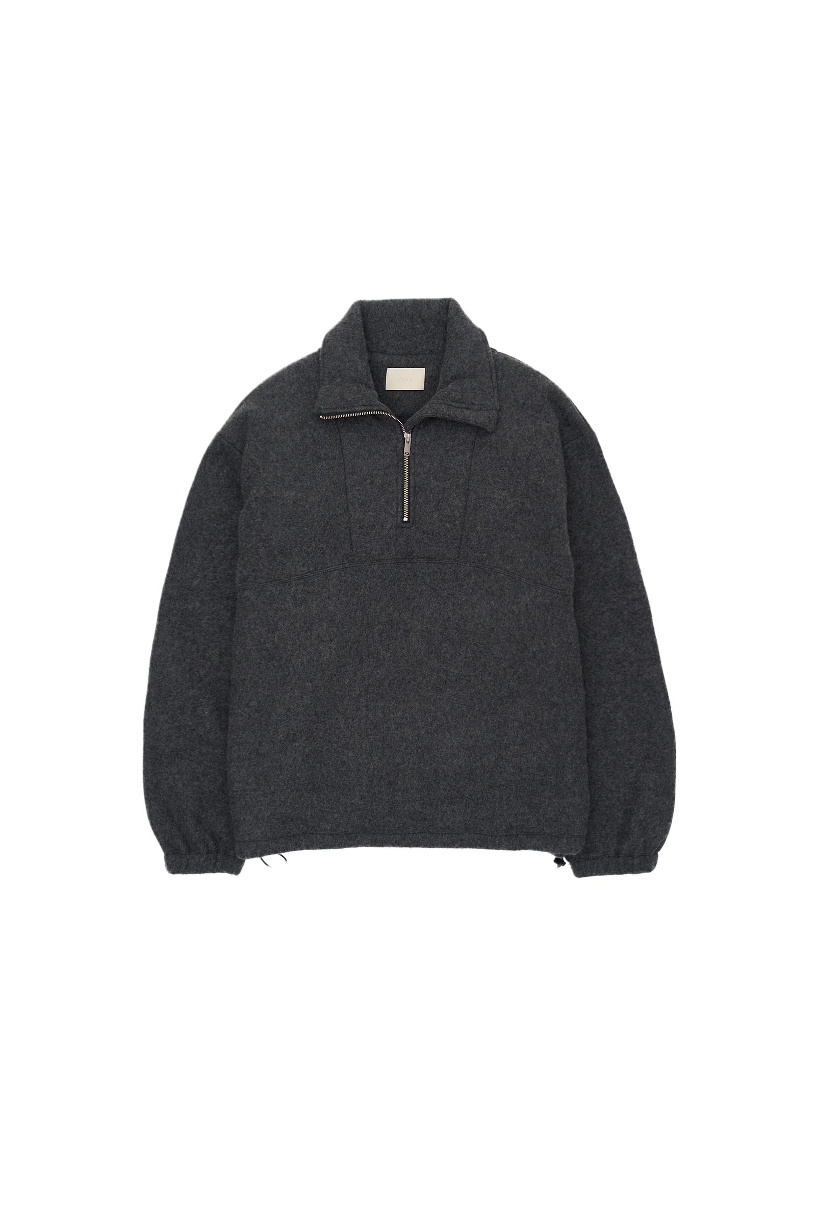 YOKE / Wool Fleece Half Zip Pullover