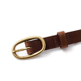 YOKE / Oval Leather Belt