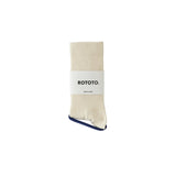 ROTOTO / MERINO RELAXED RIB CREW SOCKS