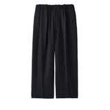 nonnotte / Elastic In-Tuck Wide Tapered Trousers