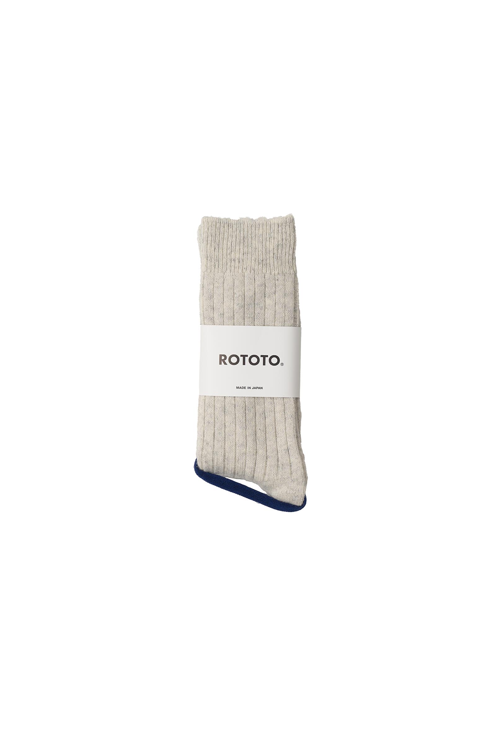 ROTOTO / COTTON WOOL RIBBED CREW SOCKSSHMERE