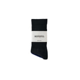 ROTOTO / MERINO RELAXED RIB CREW SOCKS
