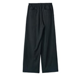 YOKE / Wool Washer Twill 2pleated Wide-leg Easy Trousers