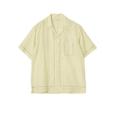 YOKE / EMBROIDAREY OPEN COLLAR SHIRT