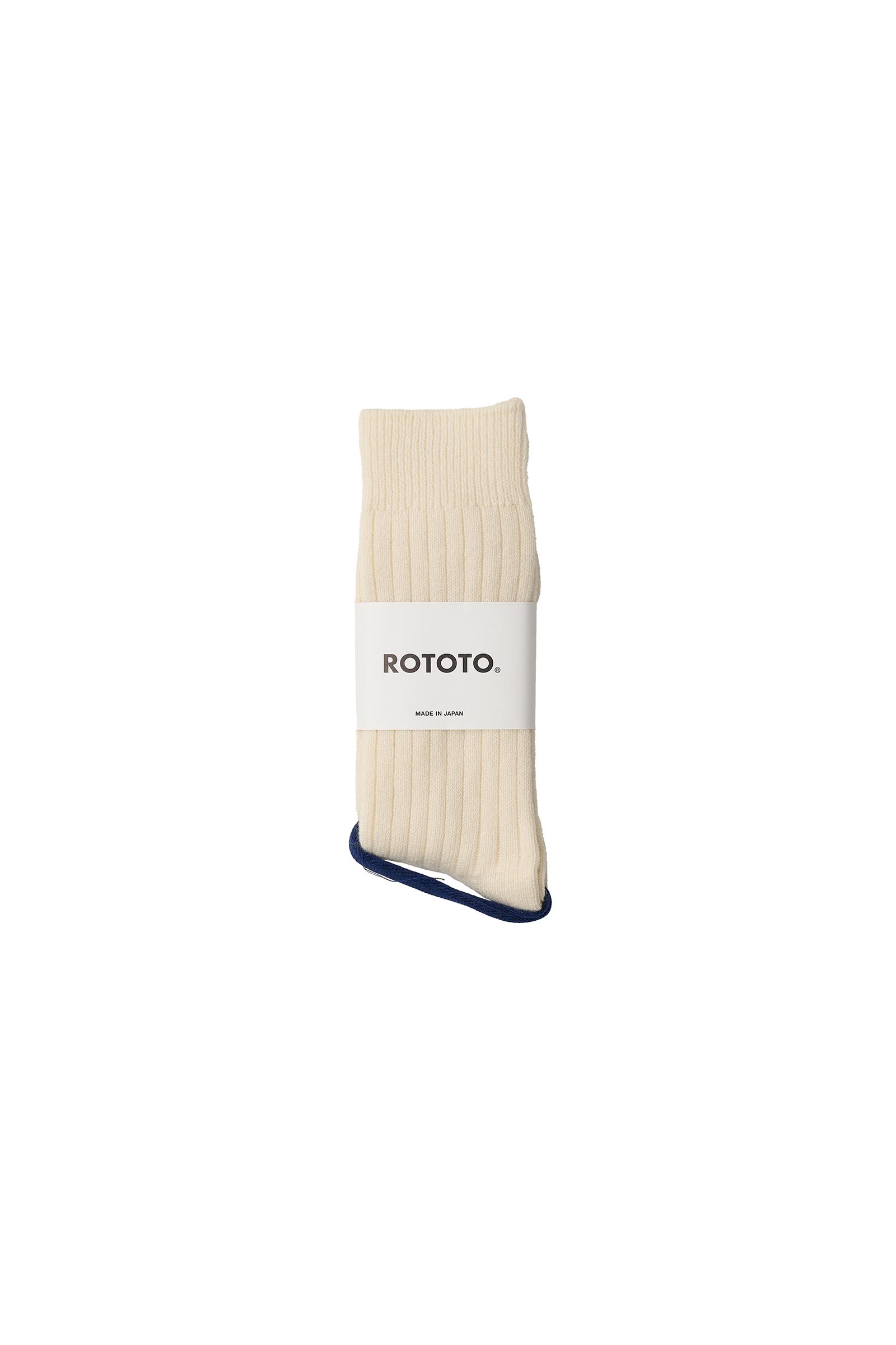 ROTOTO / COTTON WOOL RIBBED CREW SOCKSSHMERE