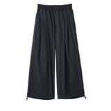 YOKE / Silk Nylon 2Pleated Easy Pants