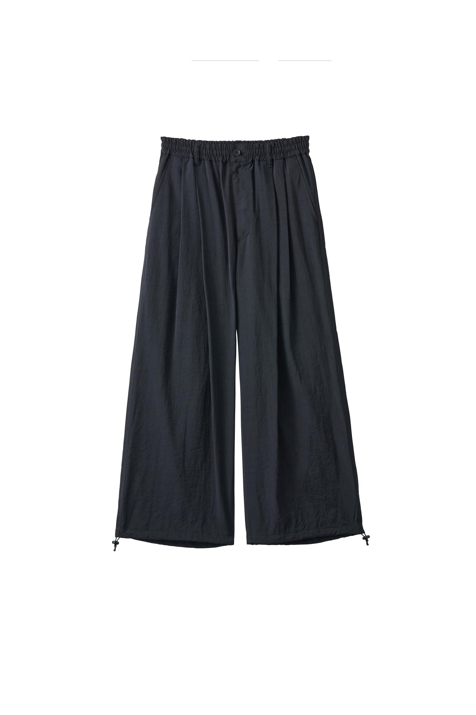 YOKE / Silk Nylon 2Pleated Easy Pants
