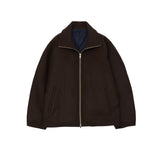 YOKE / Melton Stand Collar Zip Blouson