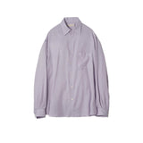 YOKE / GARMENT DYED COTTON SILK TWILL SHIRT