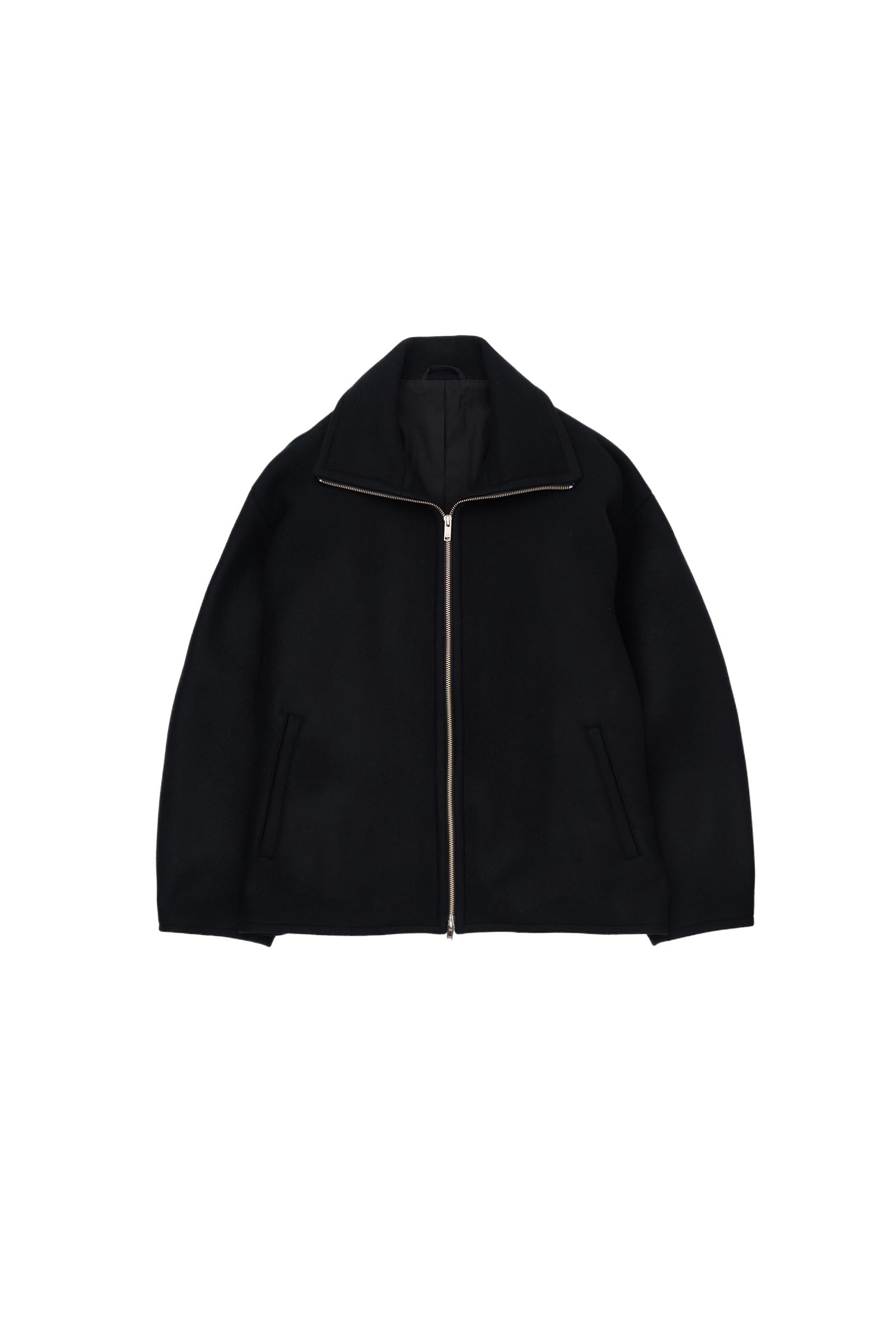 YOKE / Melton Stand Collar Zip Blouson