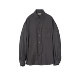 YOKE / GARMENT DYED COTTON SILK TWILL SHIRT