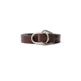 YOKE / Double Buckel Leather Belt