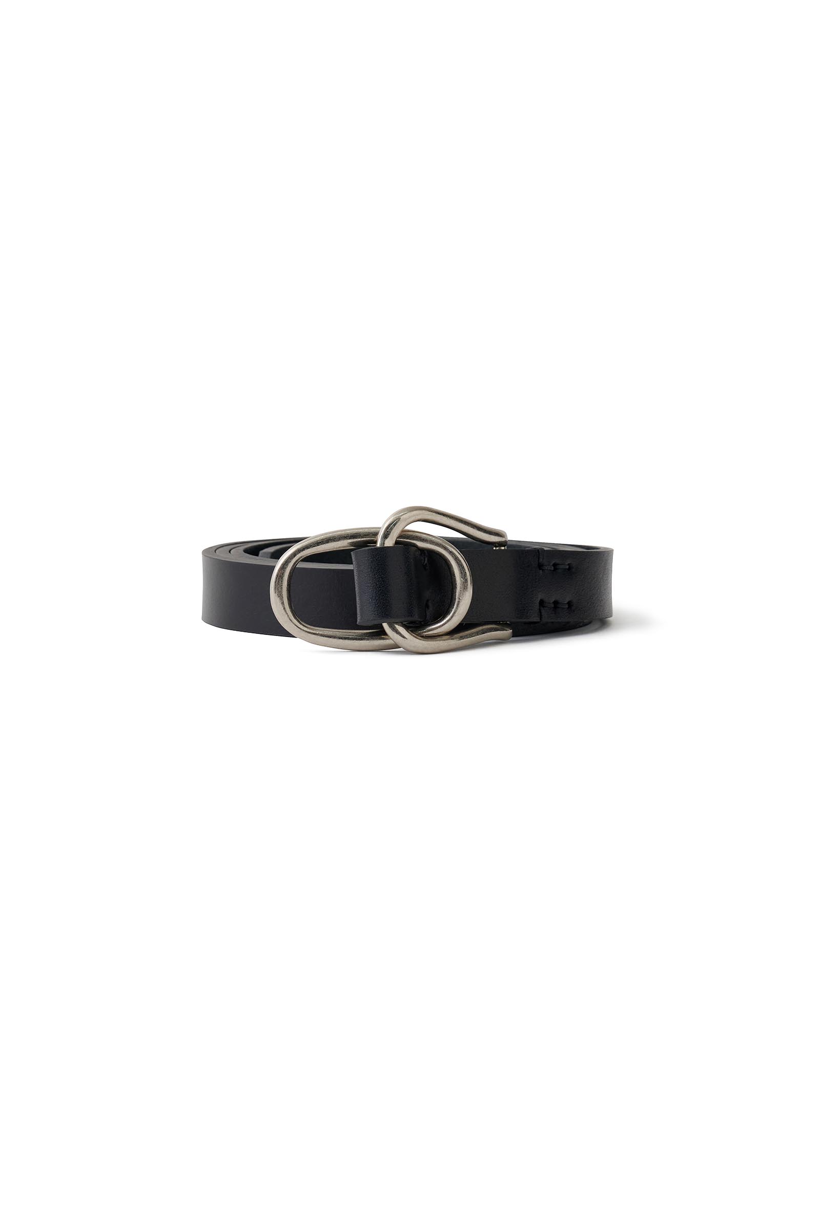 YOKE / Double Buckel Leather Belt