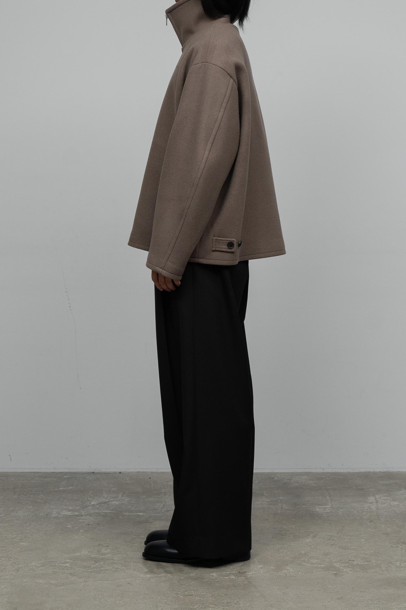 YOKE / MELTON STAND COLLAR ZIP BLOUSON – carol ONLINE STORE