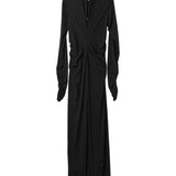 FETICO / STRETCH JERSEY GATHERED DRESS