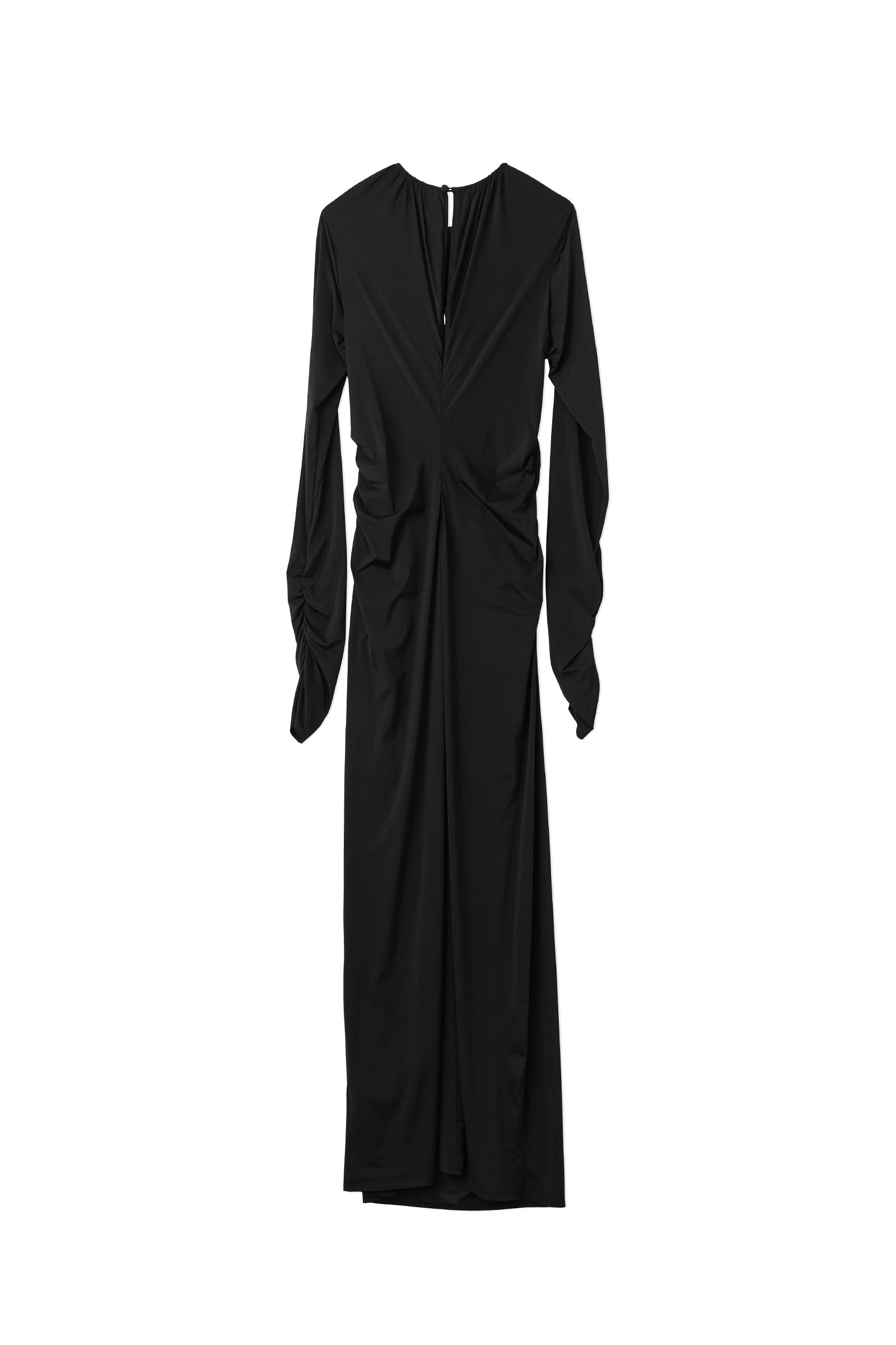 FETICO / STRETCH JERSEY GATHERED DRESS