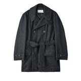 i`m here: / with PIPING : LIGHT MELTON MACKINAW COAT