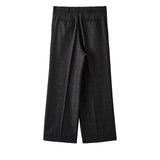 nonnotte / Draw Cord Wide Straight Trousers