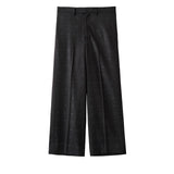 nonnotte / Draw Cord Wide Straight Trousers