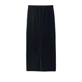 FETICO / WOOL VELOUR PENCIL SKIRT