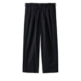 nonnotte / 2-Tuck Draw Cord Wide Trousers