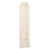 HED MAYNER / DESTROYED ASYMETRIC TURTLENECK SCARF