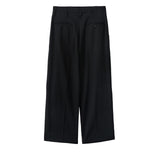 ESSAY / WOOK GABARDINE WIDE STRAIGHT TROUSERS