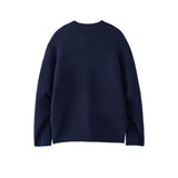 nonnotte / Draping Shawl Collar V Oversized Pullover