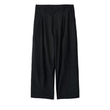 ESSAY / WOOK GABARDINE WIDE STRAIGHT TROUSERS