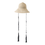 FETICO / STRAW HAT WITH LACE RIBBON