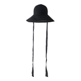 FETICO / STRAW HAT WITH LACE RIBBON