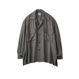YOKE / Modal Double Pocket Open Collar Shirt