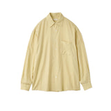 YOKE / GARMENT DYED COTTON SILK TWILL SHIRT