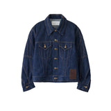 I’m here: / " TWIST " SLEEVE DENIM JACKET :