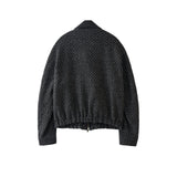 YOKE / Herringbone Tweed Zip Blouson