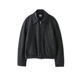 YOKE / Herringbone Tweed Zip Blouson