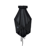 FETICO / SHEER HALTER TOP