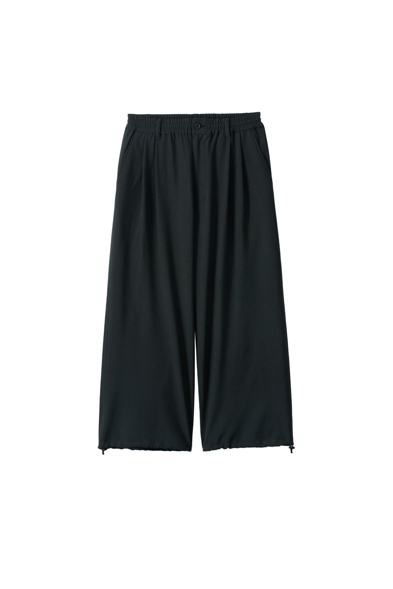 YOKE / Wool Washer Tropical 2pleated Easy Trousers