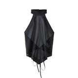 FETICO / SHEER HALTER TOP