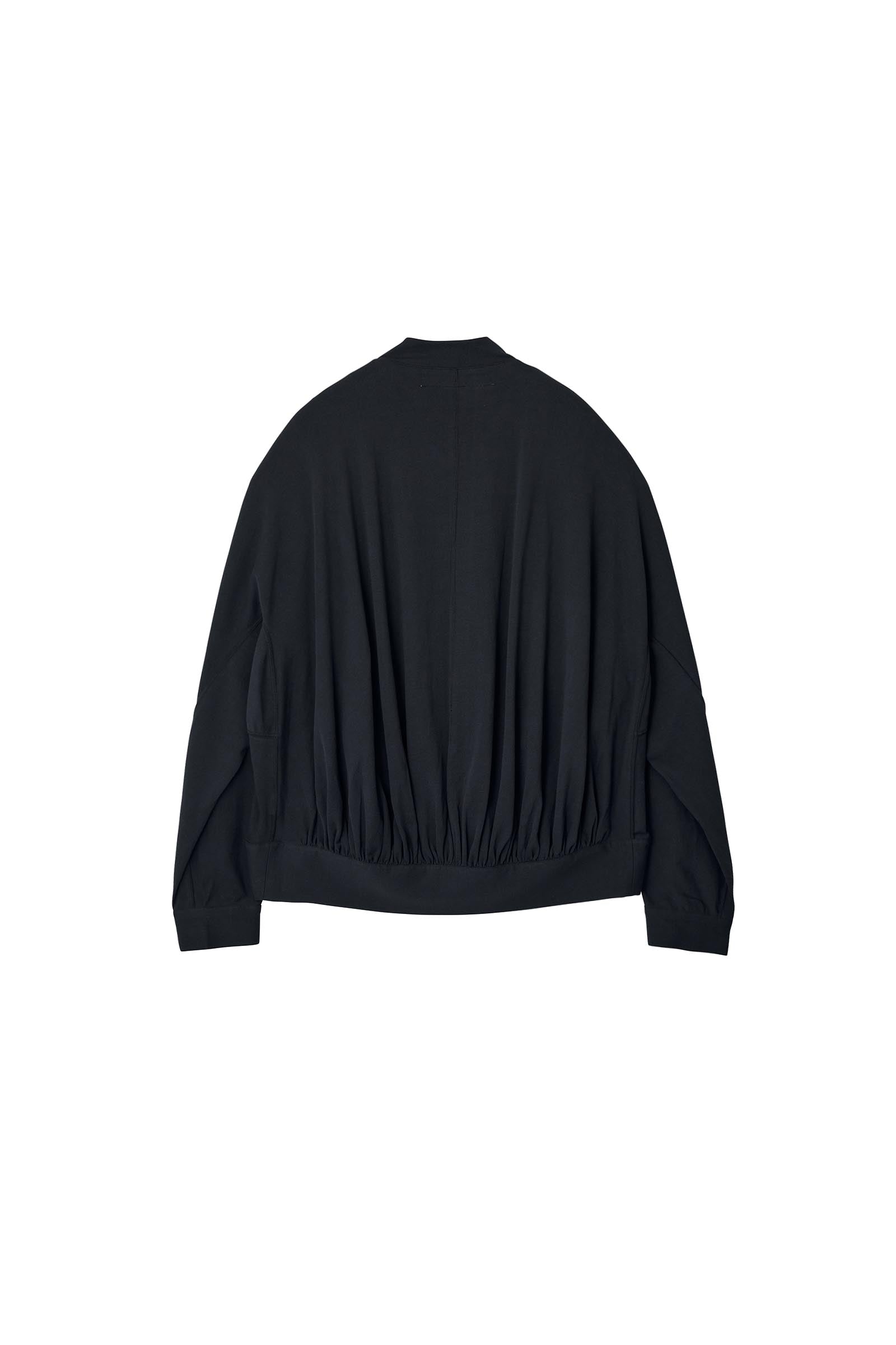 nonnotte / Draping Bias Sleeve Zip Up Blouson