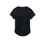 determ; / Collagen Side Gathered T-shirt