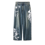 HED MAYNER / PAINTED DENIM PANTS