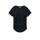 determ; / Collagen Side Gathered T-shirt