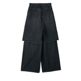 PHOTOCOPIEU / WIDE-LEG SLIT JEANS