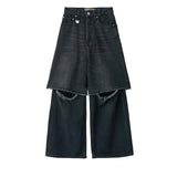 PHOTOCOPIEU / WIDE-LEG SLIT JEANS