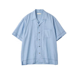 YOKE / EMBROIDAREY OPEN COLLAR SHIRT